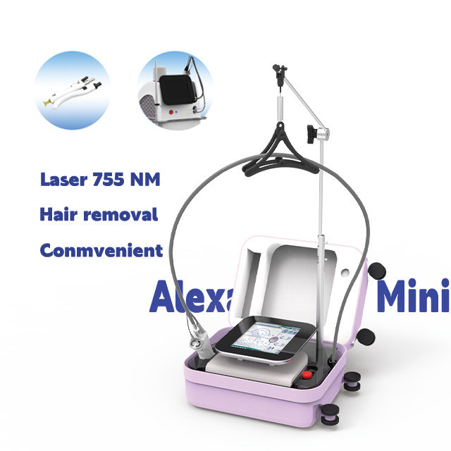 755nm Alexandrite Mini Diode Laser dengan Smart Touch Screen untuk Operasi Mudah di Industri Kecantikan