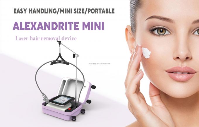 755nm Alexandrite Mini Diode Laser dengan Smart Touch Screen untuk Operasi Mudah di Industri Kecantikan 4